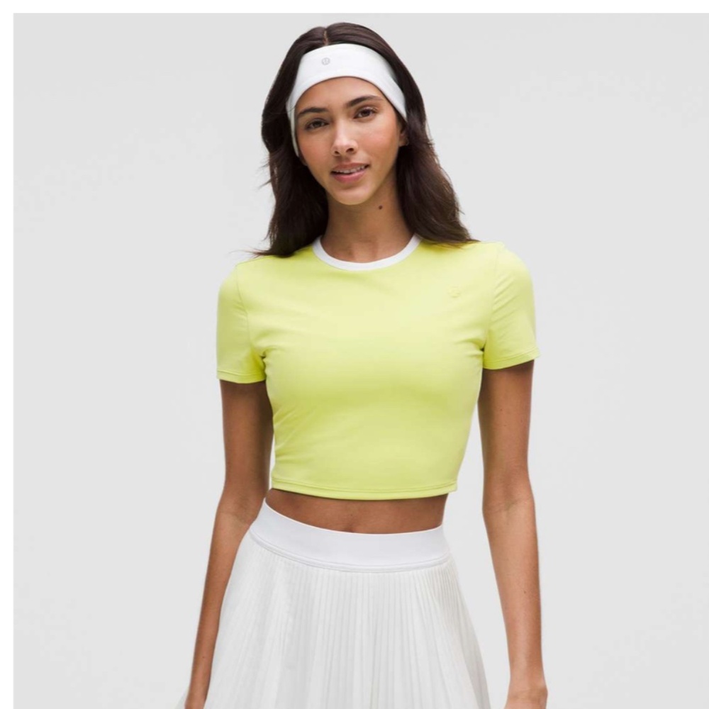lululemon athletica Lime Green Crop Top